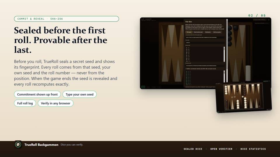 TrueRoll screenshot